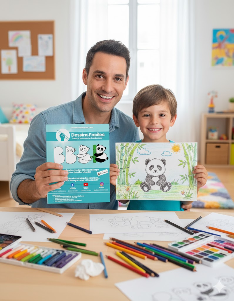 Couverture du livre Dessin Facile - Tutos et astuces de dessinateur pour enfants dès 7 ans