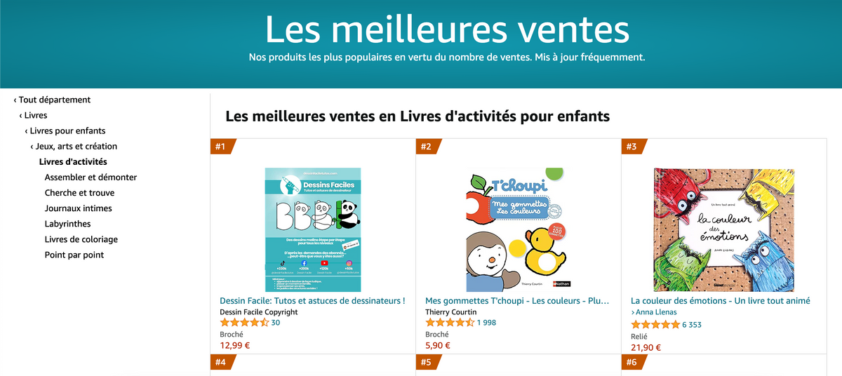 Aperçu d'une page intérieure du livre Dessin Facile